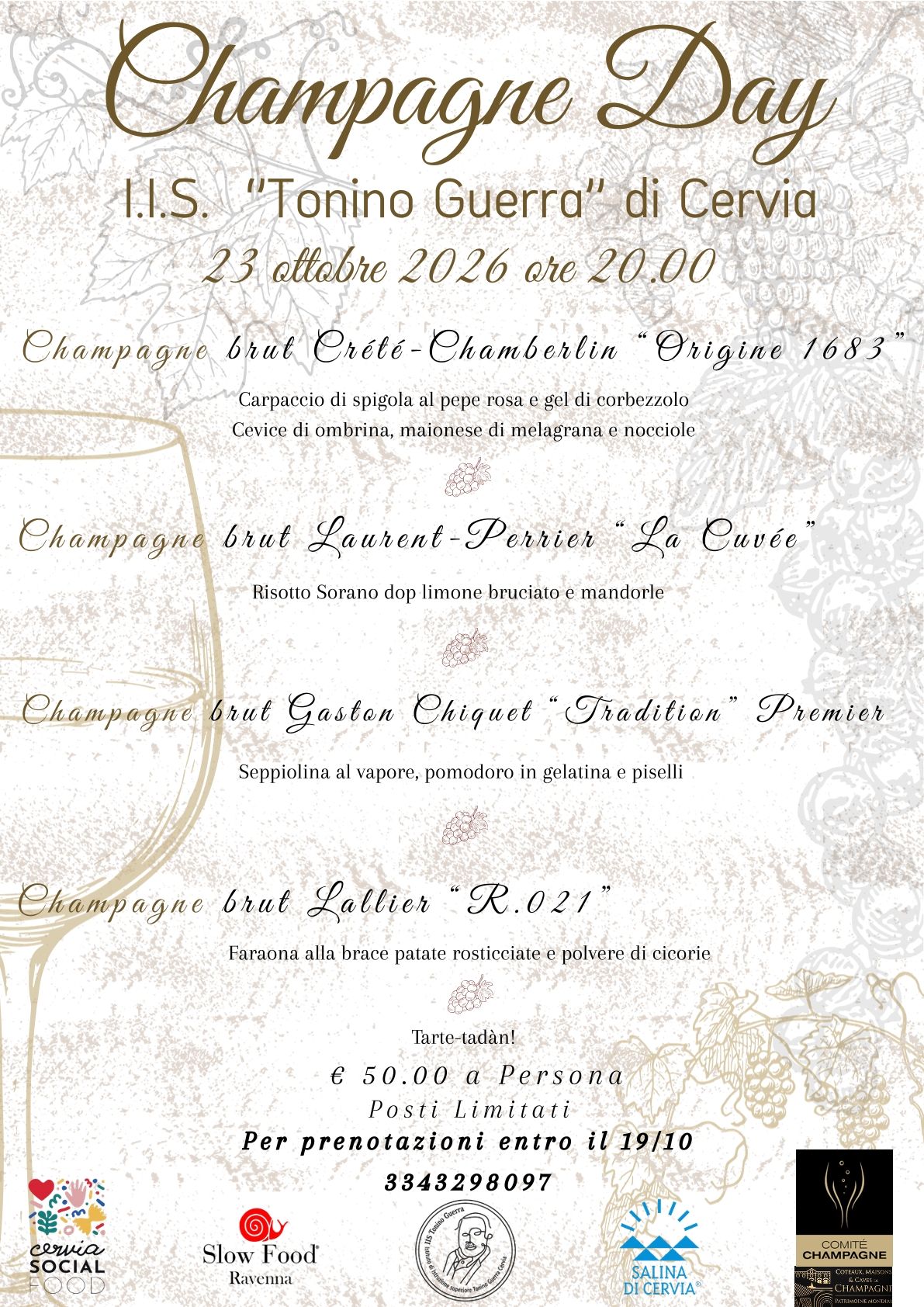 Menu champagne day